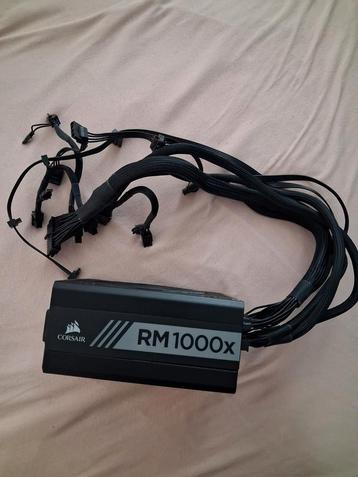 Corsair RM1000x 1000watt gold certified als nieuw!!! beschikbaar voor biedingen