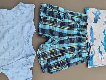 korte geruite broek, Name It, 80 beschikbaar voor biedingen