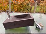 Natuursteen lavabo, Doe-het-zelf en Bouw, Ophalen, Zo goed als nieuw, Kraan