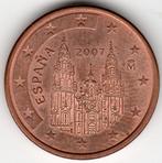 Espagne : 5 Cent 2007 KM#1042 Ref 10477, Timbres & Monnaies, Monnaies | Europe | Monnaies euro, Enlèvement ou Envoi, Monnaie en vrac
