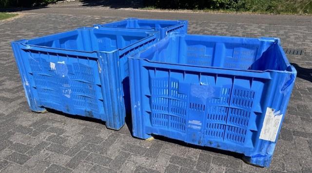 Geperforeerde hooibox palletbox slowfeeder hooi, Animaux & Accessoires, Autres accessoires pour animaux, Comme neuf