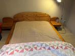 massief grenen bed, Gebruikt, 140 cm, Hout, Ophalen