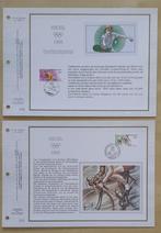 Année 1988 : Cartes souvenirs fdc soie - 2285-2286 : Olympis, Postzegels en Munten, Postzegels | Europa | België, Ophalen of Verzenden