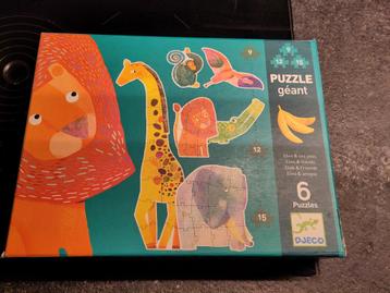 Djeco 6 vloerpuzzels Elvis en vrienden beschikbaar voor biedingen