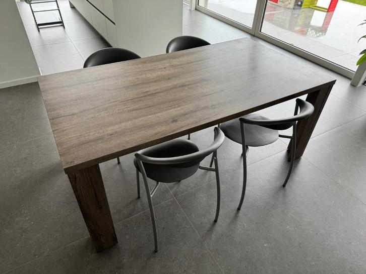 Houten Eettafel (excl. stoelen), Huis en Inrichting, Tafels | Eettafels, Gebruikt, 50 tot 100 cm, 150 tot 200 cm, Vijf personen of meer