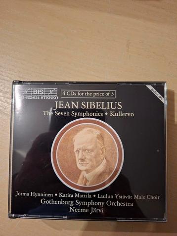 4cd box. Sibelius. The seven Symphonies. (Bis). beschikbaar voor biedingen