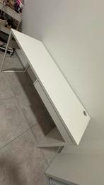 Bureau, wit, 142x50 cm, Huis en Inrichting, Bureaus, Ophalen, Zo goed als nieuw, Bureau