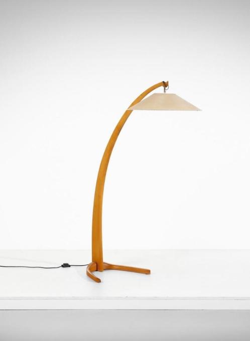 Lampe design Flexform, Maison & Meubles, Lampes | Lampadaires, Comme neuf, 150 à 200 cm, Bois, Tissus, Enlèvement