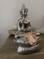 Boeddha beeld zilverkleurig, Ophalen of Verzenden