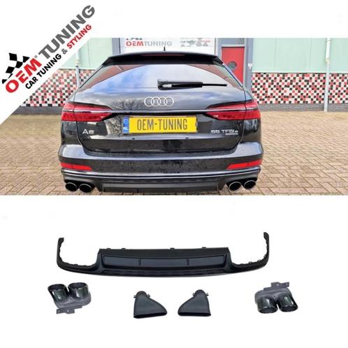 AUDI S6 c8 Diffuser | mat zwart | 2018 – heden | voor sline, Auto-onderdelen, Carrosserie, Bumper, Audi, Achter, Nieuw, Ophalen of Verzenden