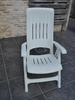 Stoel met verstelbare rugleuning te koop, Tuin en Terras, Tuinstoelen, Ophalen, Gebruikt, Kunststof, Verstelbaar