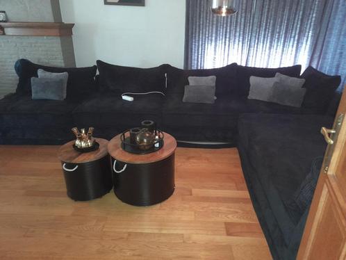 Hoekbank, Huis en Inrichting, Zetels | Zetels en Chaises Longues, Gebruikt, 300 cm of meer, 100 tot 125 cm, Stof, Ophalen