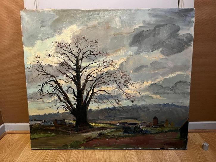 Schilderij van Henri Ottevaere, Antiek en Kunst, Kunst | Schilderijen | Klassiek, Ophalen