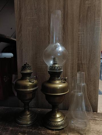 Lampe à huile vintage en bronze, Enlèvement