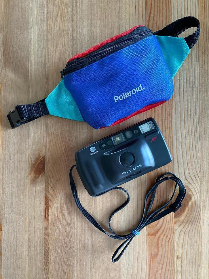 Minolta Riva AF35 - Appareil photo 35mm, Audio, Tv en Foto, Fotocamera's Analoog, Zo goed als nieuw, Compact, Minolta, Ophalen of Verzenden