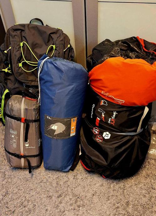 rugzak plus twee tenten en slaapzakset, Handtassen en Accessoires, Tassen | Rugtassen, Nieuw, Overige merken, Ophalen