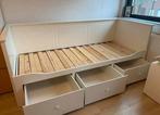 Wit ikea bed, Huis en Inrichting, Slaapkamer | Bedden, Ophalen, Wit, Tweepersoons, 80 cm