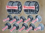 Lot 12 autocollants pneus auto Firestone NOS des années 1960, Enlèvement ou Envoi, Neuf, Voitures