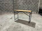 Oude schoolbank bureau tafel vintage retro industrieel 1960, Ophalen, Gebruikt, Bureau