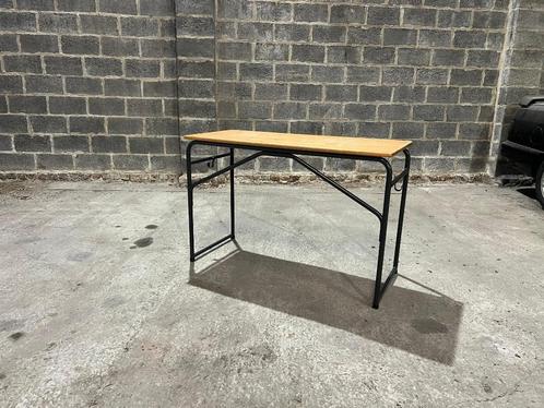 Oude schoolbank bureau tafel vintage retro industrieel 1960, Huis en Inrichting, Bureaus, Gebruikt, Bureau, Ophalen