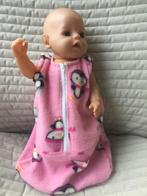 283. Babyborn: Nieuw fleece slaapzakje met pinguïns, Ophalen of Verzenden, Nieuw, Babypop