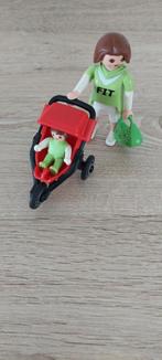 Mama met kindje in buggy Playmobil 4697, Enlèvement, Utilisé