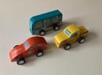 trio de voiture en bois Scratch (avance par friction), Enlèvement, Comme neuf, Jouet à Pousser ou Tirer