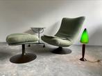 Artifort fauteuil en voetsteun - Geoffrey D'Harcourt, Ophalen of Verzenden, Zo goed als nieuw