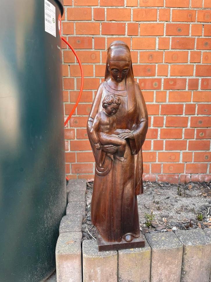 Antiek eiken beeld kunstenaar A.Damen, Antiek en Kunst, Kunst | Beelden en Houtsnijwerken, Ophalen