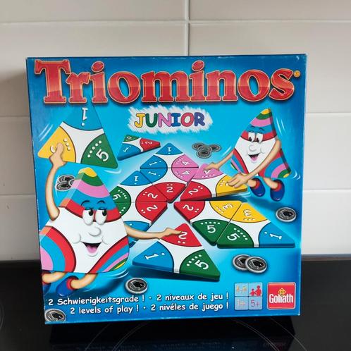 Triominos Junior, Hobby en Vrije tijd, Gezelschapsspellen | Kaartspellen, Zo goed als nieuw, Ophalen of Verzenden
