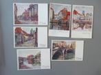 collectie 6 postkaarten Kunst Henri Wellens Mechelen, Envoi, Non affranchie, Anvers