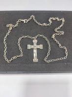 Zilver Ketting, Bijoux, Sacs & Beauté, Colliers, Enlèvement ou Envoi, Argent, Argent