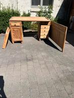 Grenen bureau, Huis en Inrichting, Bureaus, Ophalen, Zo goed als nieuw, Bureau