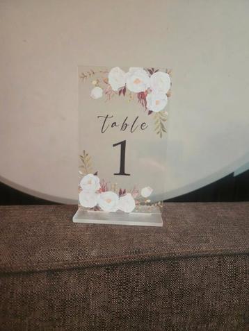 Portes numéro de table "1 à 20" fleurs beschikbaar voor biedingen