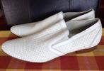 Loriblu witte leren instappers, Kleding | Heren, Schoenen, Wit, Ophalen of Verzenden, Zo goed als nieuw, Espadrilles of Moccasins