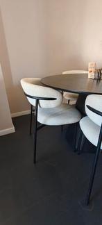 Ronde eet tafel + stoelen, Huis en Inrichting, Tafels | Eettafels, Ophalen, Zo goed als nieuw