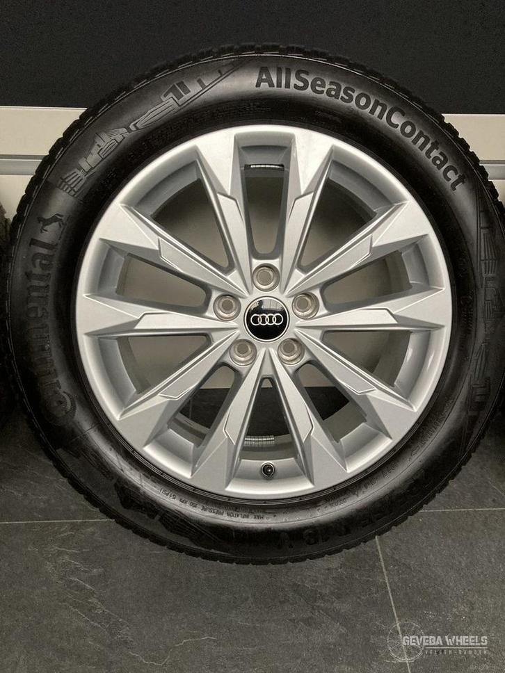 18” originele Audi Q3 F3 velgen + allseason banden 5x112, Auto-onderdelen, Banden en Velgen, Banden en Velgen, All Season, 18 inch