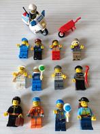 Lego City -  figuren + politiemoto, Ophalen of Verzenden, Zo goed als nieuw, Losse stenen, Lego