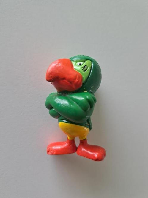 Perroquet/Parrot Indesit vintage en PVC - Taille plus petite, Collections, Jouets miniatures, Comme neuf, Enlèvement ou Envoi