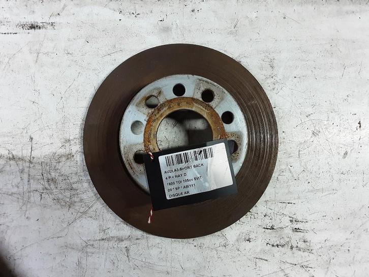 REMSCHIJF ACHTER Audi A3 Sportback (8PA) (01-2004/03-2013), Auto-onderdelen, Remmen en Aandrijving, Audi, Gebruikt