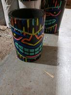 pot à crayons tiki 20 cm en bois d albesia, Ophalen of Verzenden