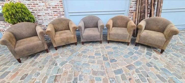 🤑🤑🤩CLUB ZETELS NIEUW leder 100%ECHT!!!!🤑160 IPV 460€/ST, Huis en Inrichting, Zetels | Zetels, Nieuw, Eenpersoons, Minder dan 150 cm