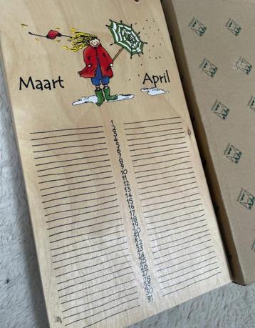 Janbibejan houten verjaardagskalender – nieuw in doos! beschikbaar voor biedingen