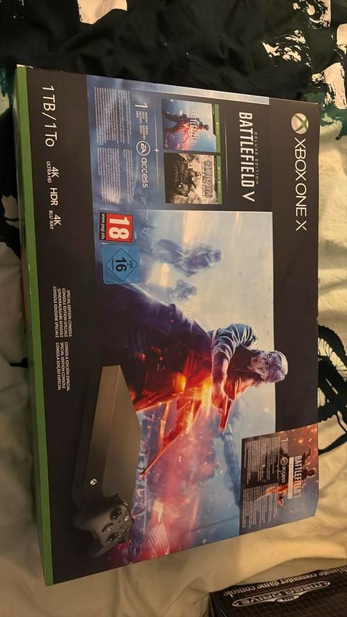 Xbox One X 1TB – Gold Rush Special Edition Battlefield V Bun, Games en Spelcomputers, Spelcomputers | Xbox One, Zo goed als nieuw