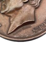 Bronzen medaille Leopold I — Bezoek aan Doornik 1860, Ophalen of Verzenden, Brons