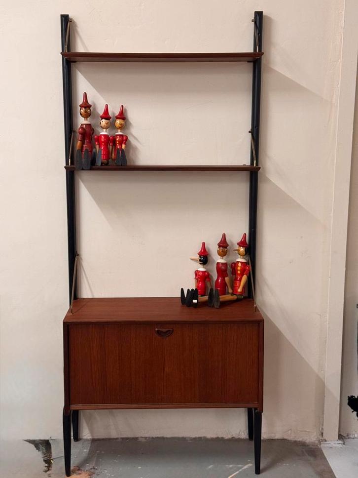 Louis van Teeffelen voor WeBe vintage modulair wandsysteem, Antiquités & Art, Curiosités & Brocante, Enlèvement ou Envoi