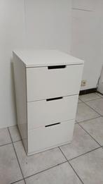 Ikea witte Nordli dressoir met 3 laden, Huis en Inrichting, Ophalen, Zo goed als nieuw