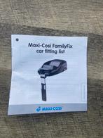 Maxi cosi family fix. Isofix base plate voor in de auto., Kinderen en Baby's, Autostoeltjes, Ophalen, Isofix