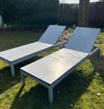 2 alu ligbedden op wielen  in 4 standen verstelbaar, Ophalen, Zo goed als nieuw, Aluminium, Verstelbaar