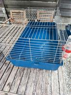 Cage à lapin bleu., dimensions L 1m/ 0.53m/H 0,46 m, Kooi, Konijn, Minder dan 60 cm, Gebruikt